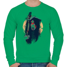 PRINTFASHION Szamuráj áldozat - Férfi pulóver - Zöld