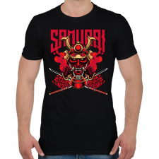 PRINTFASHION Szamuráj  - Férfi póló - Fekete férfi póló