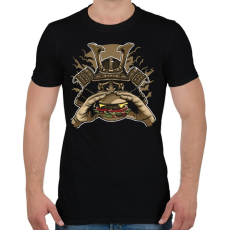 PRINTFASHION Szamuráj hamburger - Férfi póló - Fekete