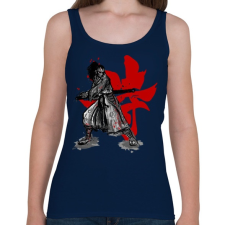 PRINTFASHION Szamuráj szellem - Női atléta - Sötétkék női trikó