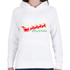 PRINTFASHION Szán színes - Női kapucnis pulóver - Fehér női pulóver, kardigán