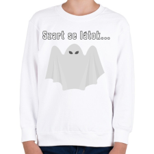 PRINTFASHION szart se látok... - Gyerek pulóver - Fehér gyerek pulóver, kardigán