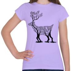 PRINTFASHION Szarvas fa  - Női póló - Viola
