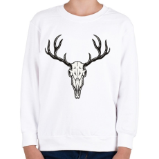 PRINTFASHION Szarvas fej  - Gyerek pulóver - Fehér