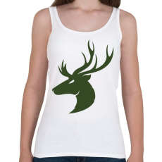 PRINTFASHION Szarvas fej - Női atléta - Fehér