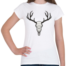 PRINTFASHION Szarvas fej  - Női póló - Fehér női póló