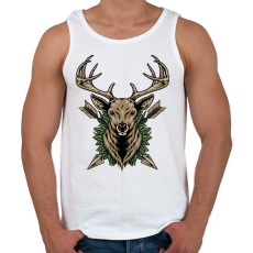 PRINTFASHION szarvas - Férfi atléta - Fehér