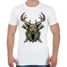 PRINTFASHION szarvas - Férfi póló - Fehér férfi póló