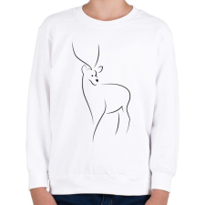 PRINTFASHION Szarvas - Gyerek pulóver - Fehér gyerek pulóver, kardigán
