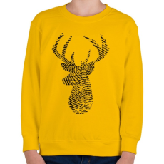 PRINTFASHION Szarvas  - Gyerek pulóver - Sárga
