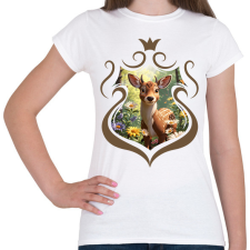 PRINTFASHION Szarvas - Női póló - Fehér női póló