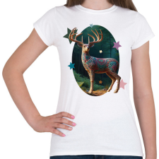 PRINTFASHION Szarvas - Női póló - Fehér női póló