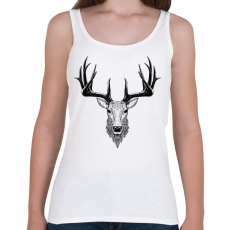 PRINTFASHION Szarvasbika - Női atléta - Fehér