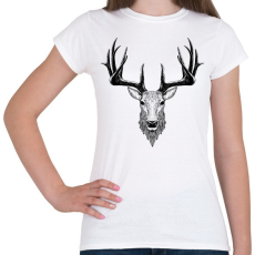 PRINTFASHION Szarvasbika - Női póló - Fehér