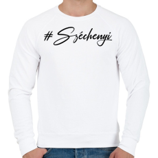 PRINTFASHION széchenyi - Férfi pulóver - Fehér