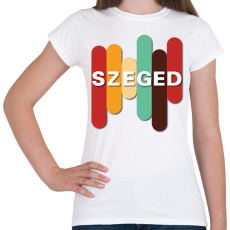 PRINTFASHION Szeged - színes - Női póló - Fehér