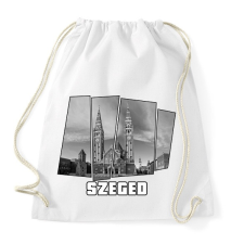 PRINTFASHION Szegedi nagytemplom (GTA stílus) - Sportzsák, Tornazsák - Fehér tornazsák