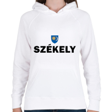 PRINTFASHION Székely - Női kapucnis pulóver - Fehér női pulóver, kardigán