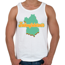 PRINTFASHION Székesfehérvár - Férfi atléta - Fehér atléta, trikó