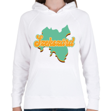 PRINTFASHION Szekszárd - Női kapucnis pulóver - Fehér női pulóver, kardigán