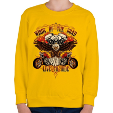 PRINTFASHION Szelek útján - Gyerek pulóver - Sárga