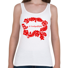 PRINTFASHION Szelíd szitkok - a kutyafáját - Női atléta - Fehér női trikó