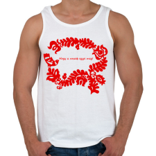 PRINTFASHION Szelíd szitkok - rosseb egye meg - Férfi atléta - Fehér atléta, trikó