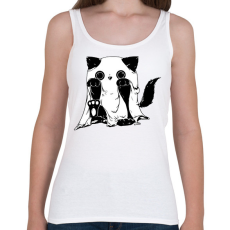 PRINTFASHION Szellem cica - Női atléta - Fehér