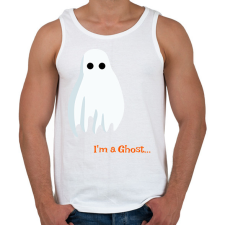 PRINTFASHION Szellem... - Férfi atléta - Fehér atléta, trikó