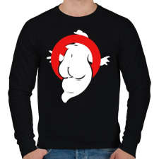 PRINTFASHION Szellemirtók hátsó - Férfi pulóver - Fekete férfi pulóver, kardigán