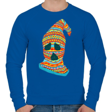 PRINTFASHION Szellemtolvaj - Férfi pulóver - Királykék férfi pulóver, kardigán