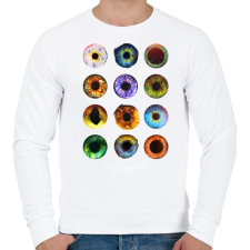 PRINTFASHION Szem típusok - Férfi pulóver - Fehér női pulóver, kardigán