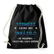 PRINTFASHION Szemész vagyok nem varázsló - Sportzsák, Tornazsák - Fekete tornazsák