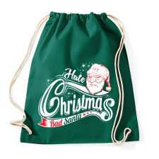PRINTFASHION Szemét Mikulás - Sportzsák, Tornazsák - Sötétzöld tornazsák
