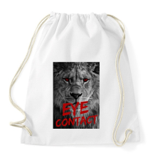 PRINTFASHION Szemkontaktus - Sportzsák, Tornazsák - Fehér tornazsák