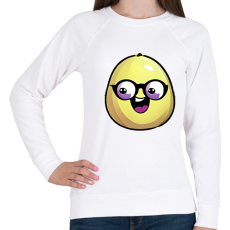 PRINTFASHION Szemüveges_Citrom_Vicces - Női pulóver - Fehér