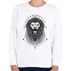PRINTFASHION Szent oroszlán 2 - Gyerek pulóver - Fehér