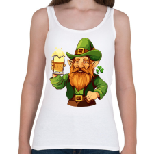 PRINTFASHION Szent Patrik - Női atléta - Fehér női trikó