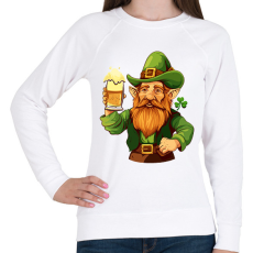 PRINTFASHION Szent Patrik - Női pulóver - Fehér