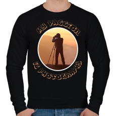 PRINTFASHION szenvedélyem a fényképezés - Férfi pulóver - Fekete