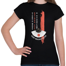 PRINTFASHION Szép bolond világ - Haiku - Női póló - Fekete női póló