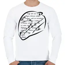 PRINTFASHION Szép idő van - Férfi pulóver - Fehér férfi pulóver, kardigán