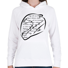 PRINTFASHION Szép idő van - Női kapucnis pulóver - Fehér