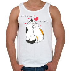 PRINTFASHION Szépseges valentinom - Férfi atléta - Fehér