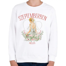 PRINTFASHION Szeptemberben férjhez megyek - Gyerek pulóver - Fehér gyerek pulóver, kardigán
