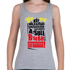 PRINTFASHION Szeptembertől Suli - Női atléta - Sport szürke női trikó