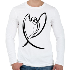 PRINTFASHION Szerelem1 - Férfi hosszú ujjú póló - Fehér