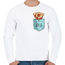 PRINTFASHION Szerelem első harapásra - Férfi pulóver - Fehér férfi pulóver, kardigán