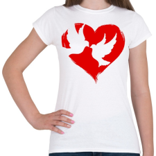 PRINTFASHION Szerelem - Női póló - Fehér női póló