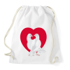 PRINTFASHION Szerelem - Sportzsák, Tornazsák - Fehér